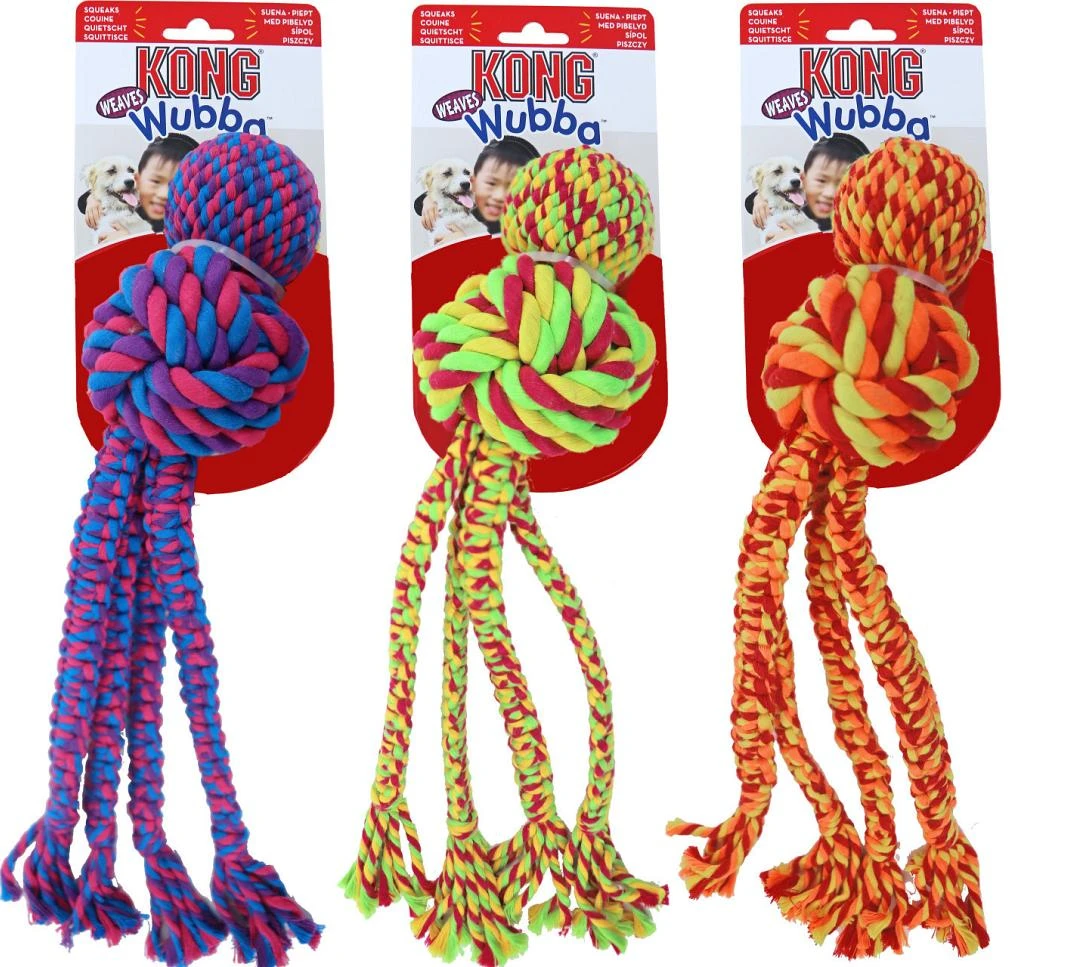 Kong Wubba Weaves Rope Assorti 7 Kong Wubba Weaves Rope Assorti - Image 5