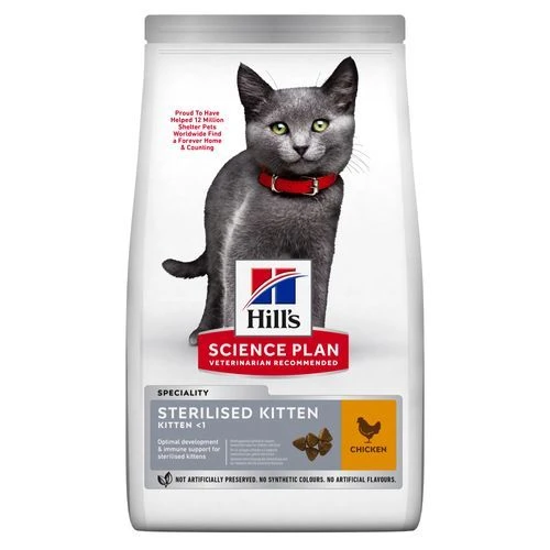 Hill's Science Plan Kitten Sterilised Kip 7kg 3 Hill's Science Plan Kitten Sterilised Kip 7kg
