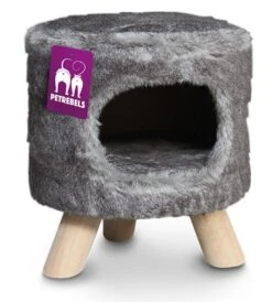 Petrebels Poef Kings & Queens Victoria 45 Royal Grey