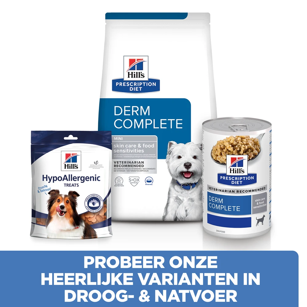 Hill's Prescription Diet Derm Complete Mini Environmental/food Sensitivities Hondenvoer Met Rijst & Ei 1kg 8 Hill's Prescription Diet Derm Complete Mini Environmental/food Sensitivities Hondenvoer Met Rijst & Ei 1kg - Image 6
