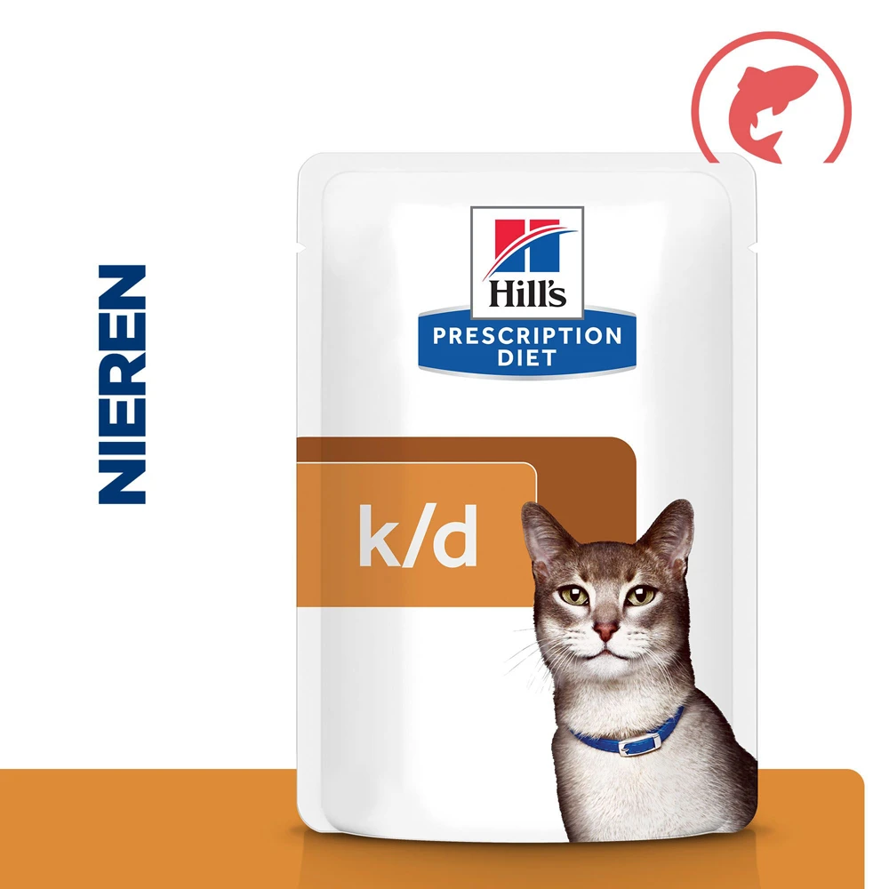 Hill's Hill’s Prescription Diet K/D – Kattenvoer Met Zalm – Maaltijdzakjes 12x85g 4 Hill's Hill’s Prescription Diet K/D – Kattenvoer Met Zalm – Maaltijdzakjes 12x85g - Image 2