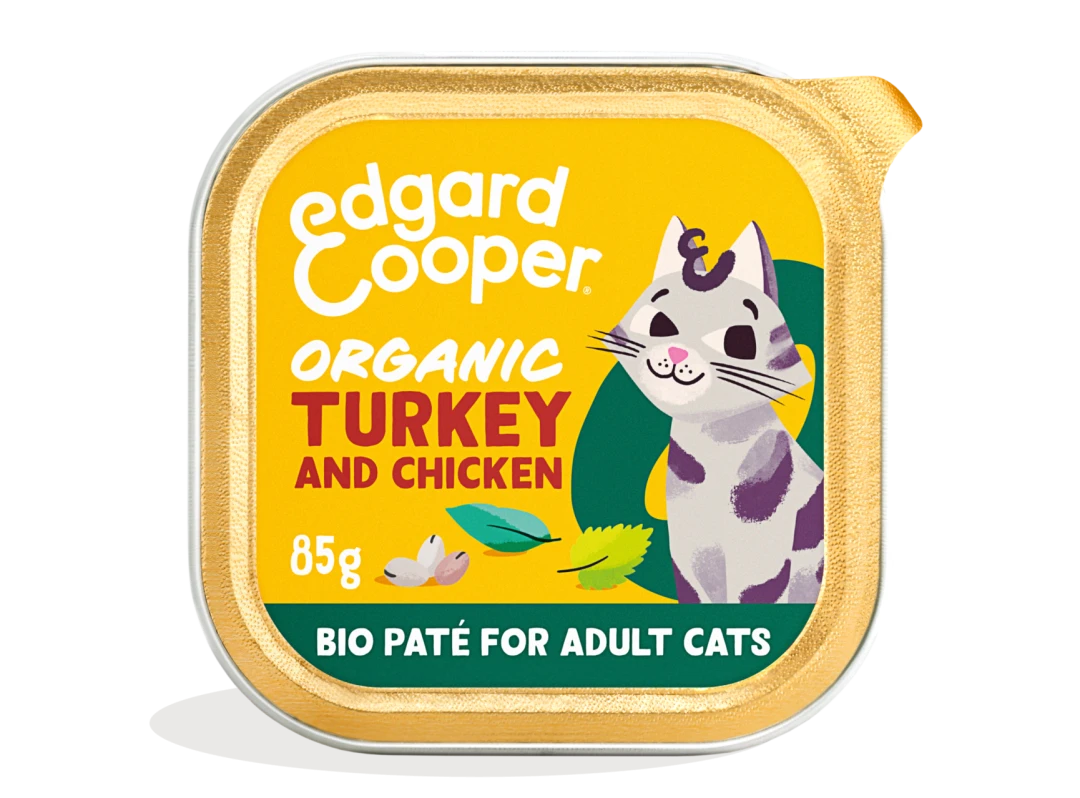 Edgard & Cooper Kattenvoer Adult Organic Kalkoen & Kip Paté 85 Gr 3 Edgard & Cooper Kattenvoer Adult Organic Kalkoen & Kip Paté 85 Gr