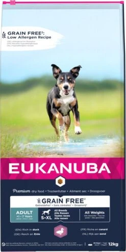 Eukanuba Hondenvoer Adult All Breeds Grain Free Duck 12 Kg