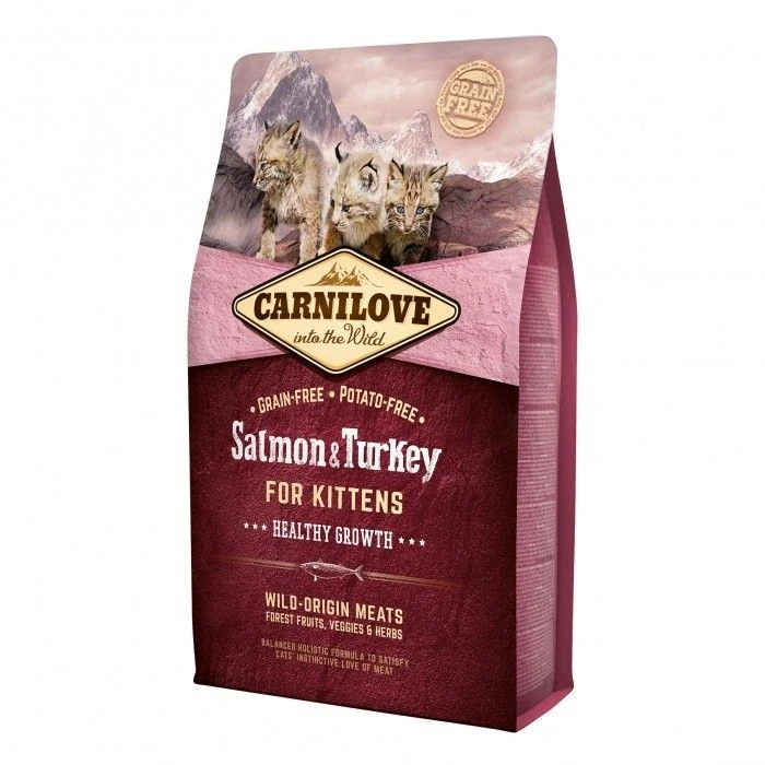 Carnilove Kitten Healthy Growth Zalm & Kalkoen 2kg 3 Carnilove Kitten Healthy Growth Zalm & Kalkoen 2kg