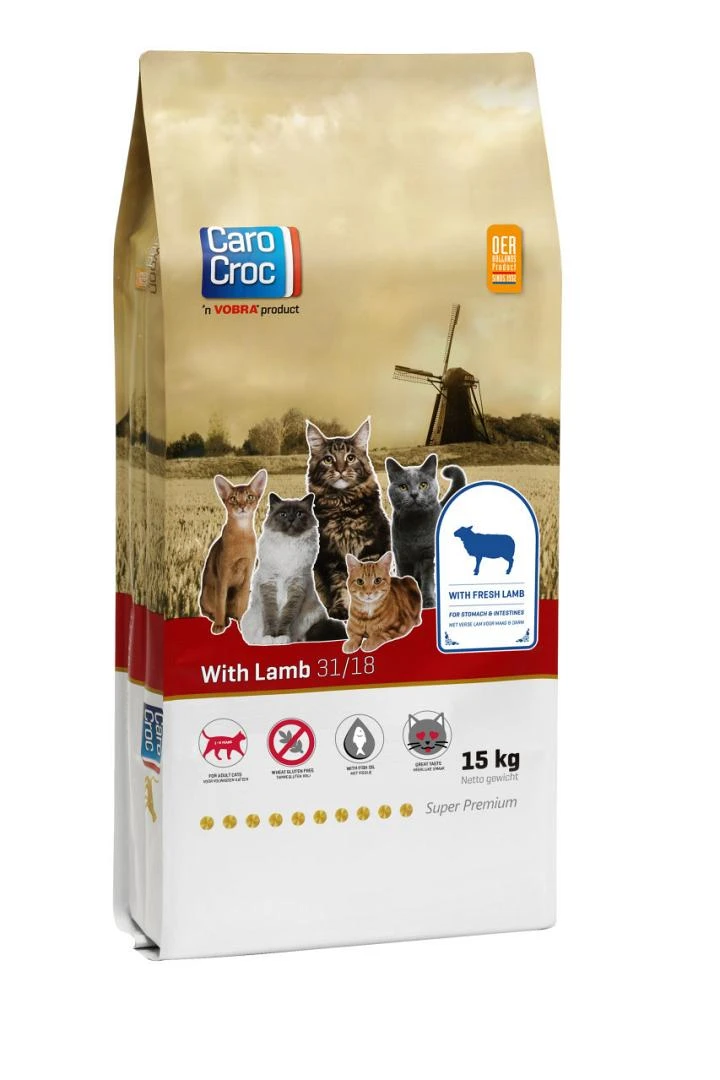 CaroCroc Kattenvoer With Lamb 15 Kg 3 CaroCroc Kattenvoer With Lamb 15 Kg