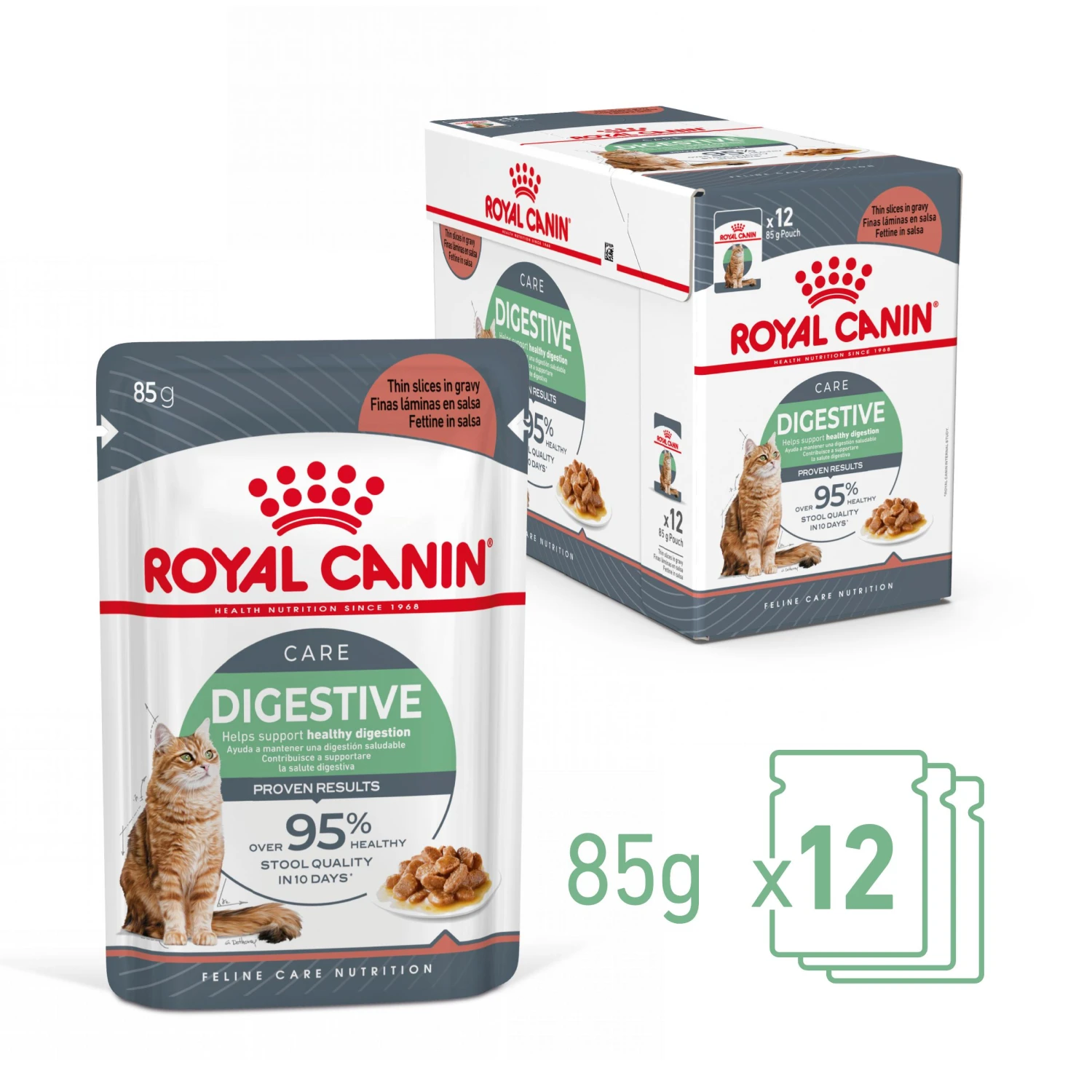 Royal Canin Digestive Care Natvoer In Gravy Kattenvoer 48x85g 5 Royal Canin Digestive Care Natvoer In Gravy Kattenvoer 48x85g - Image 3