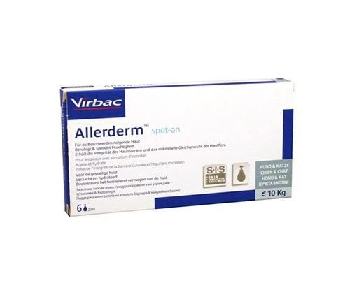 Virbac Allerderm Spot-On 2ml 6Pip Hond/Kat 3 Virbac Allerderm Spot-On 2ml 6Pip Hond/Kat