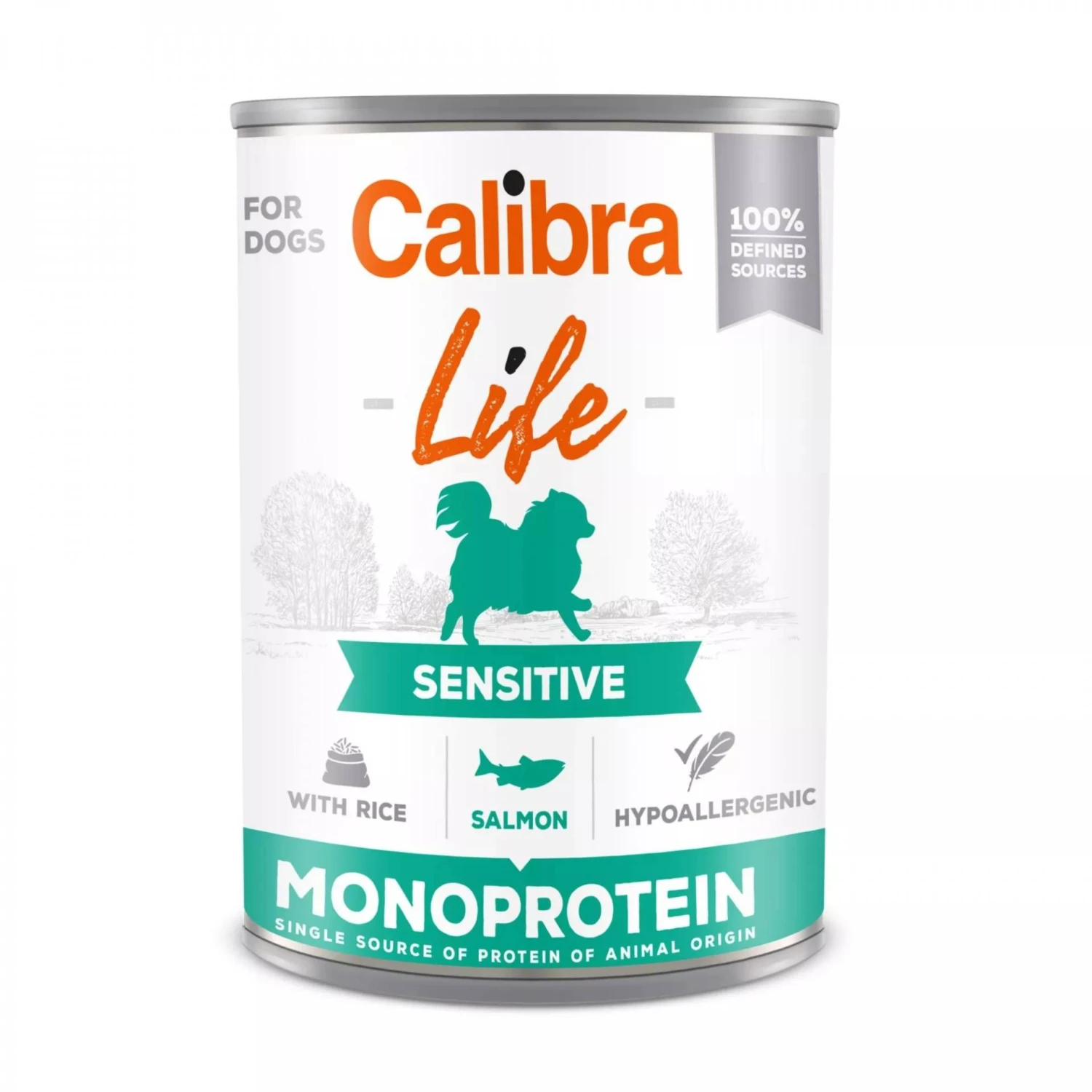 Calibra Life Adult Sensitive Monoproteïne Zalm Voor Honden 6x400gr 3 Calibra Life Adult Sensitive Monoproteïne Zalm Voor Honden 6x400gr