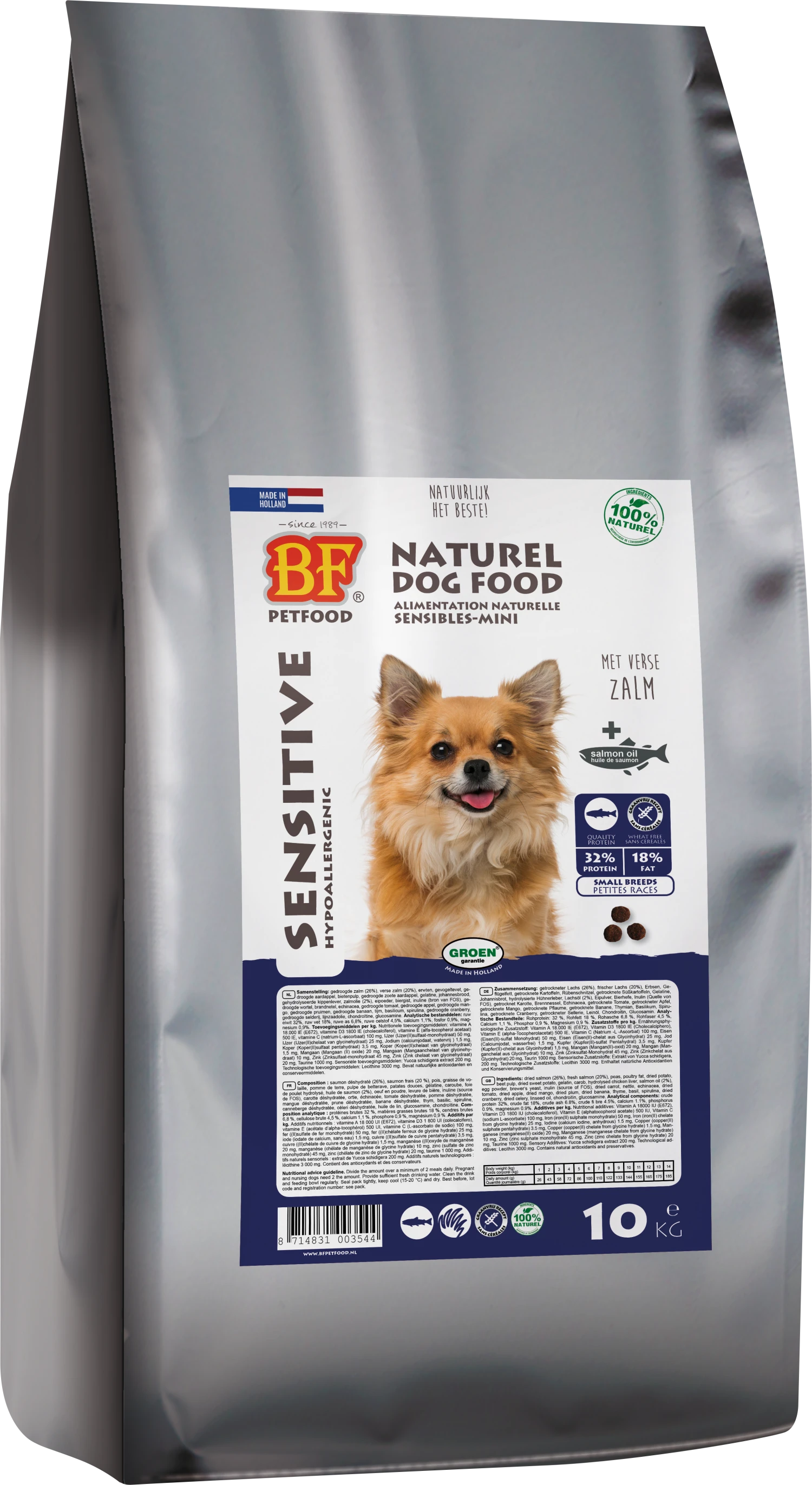 Biofood Bf Petfood Sensitive Mini Hondenvoer 10kg 3 Biofood Bf Petfood Sensitive Mini Hondenvoer 10kg