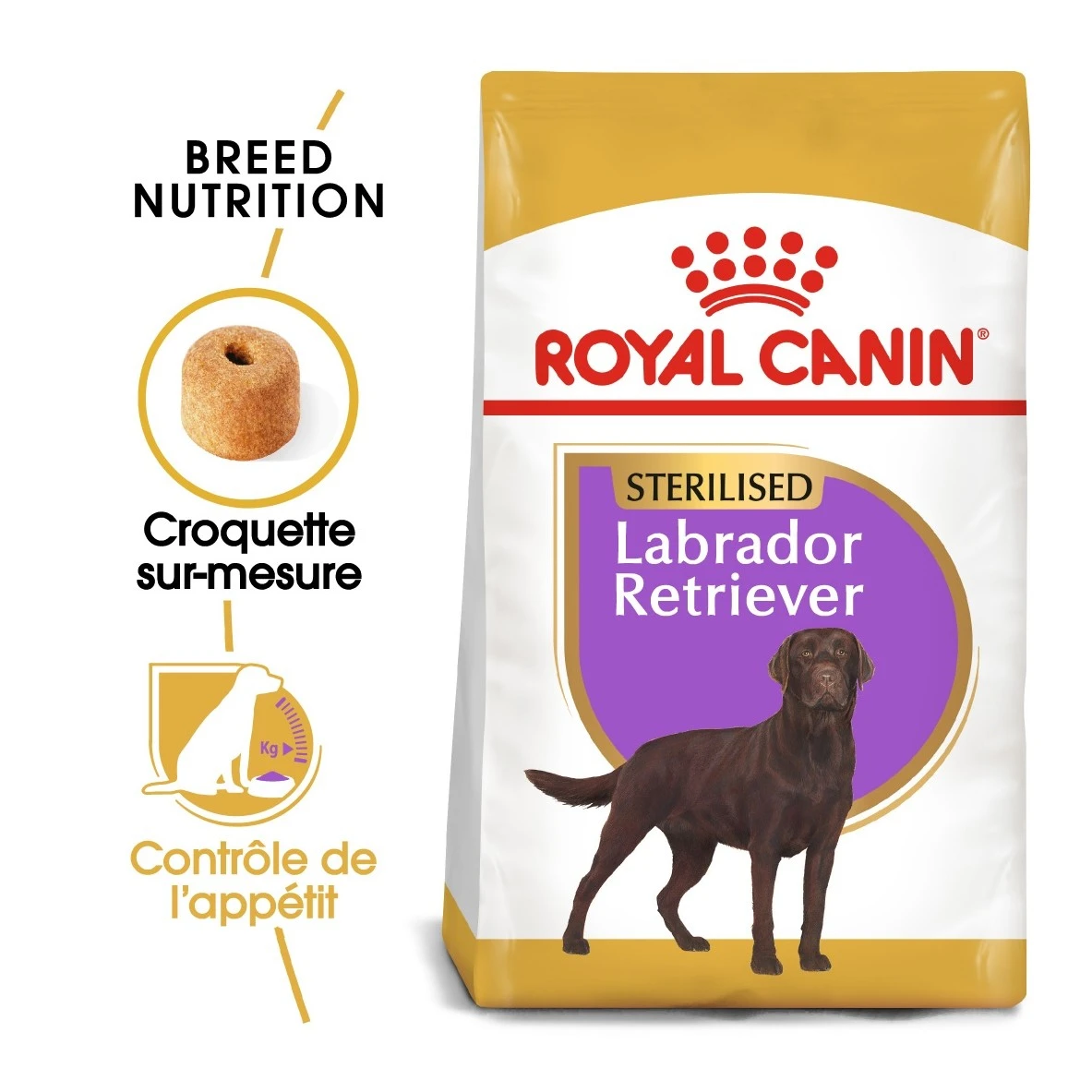 Royal Canin Labrador Retriever Sterilised Adult Hond 12kg 5 Royal Canin Labrador Retriever Sterilised Adult Hond 12kg - Image 3