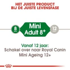 Royal Canin Hondenvoer Mini Adult 8+ 4 Kg -Pets Care Verkoop royal canin mini adult 8plus volwassen hond kleine hondenrassen vanaf 8 jaar hero image 9